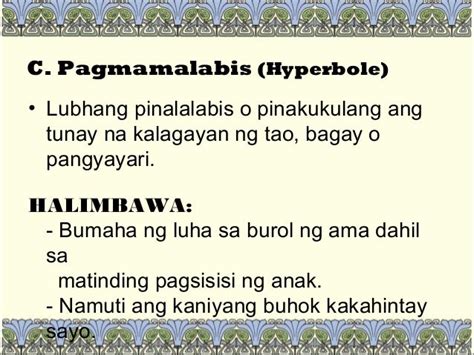 limang halimbawa ng pagmamalabis o hyperbole|Tayutay: Kahulugan o Meaning, Uri at Mga Halimbawa.